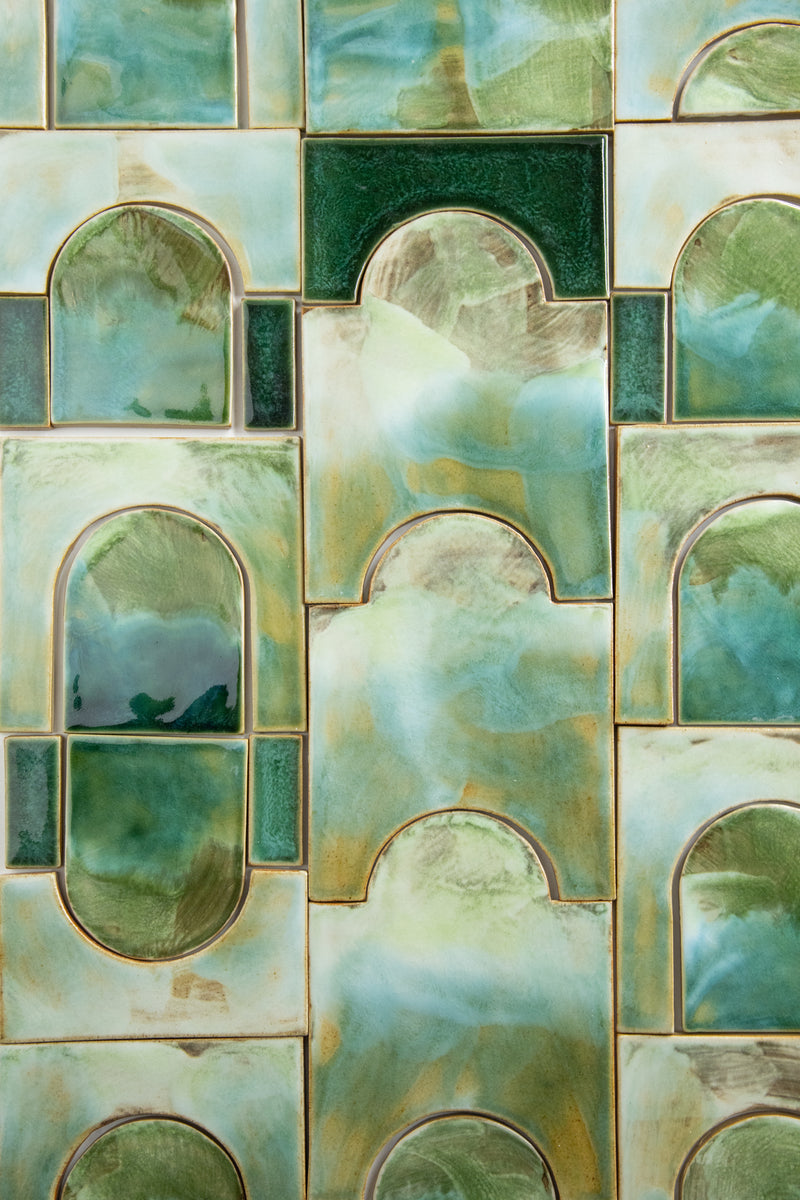 Arch Composite in Green Blended Tiles - VBQRHR_2B