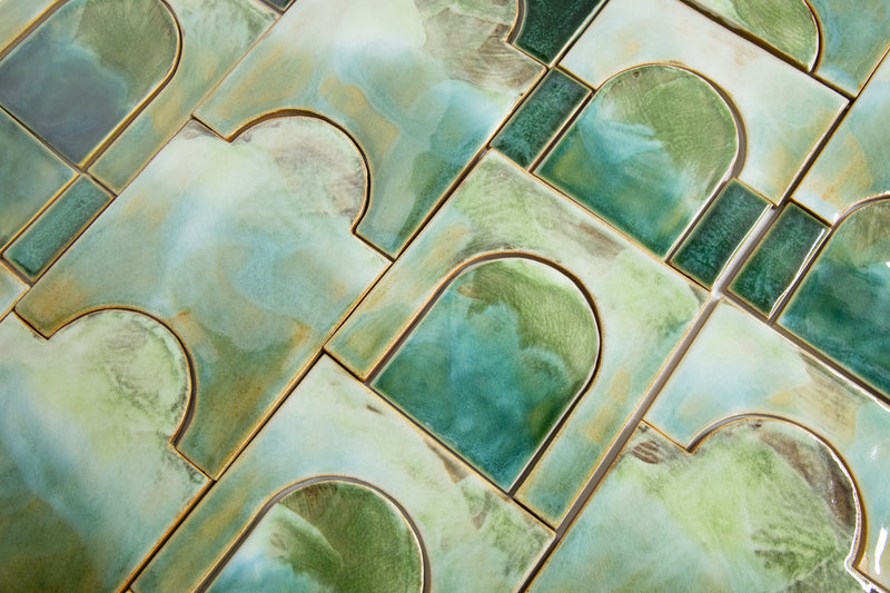 Arch Composite in Green Blended Tiles - VBQRHR_2B