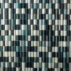 Green & Aqua Blend Corner Angle 3D Ridge Tiles - WK69S5-WS