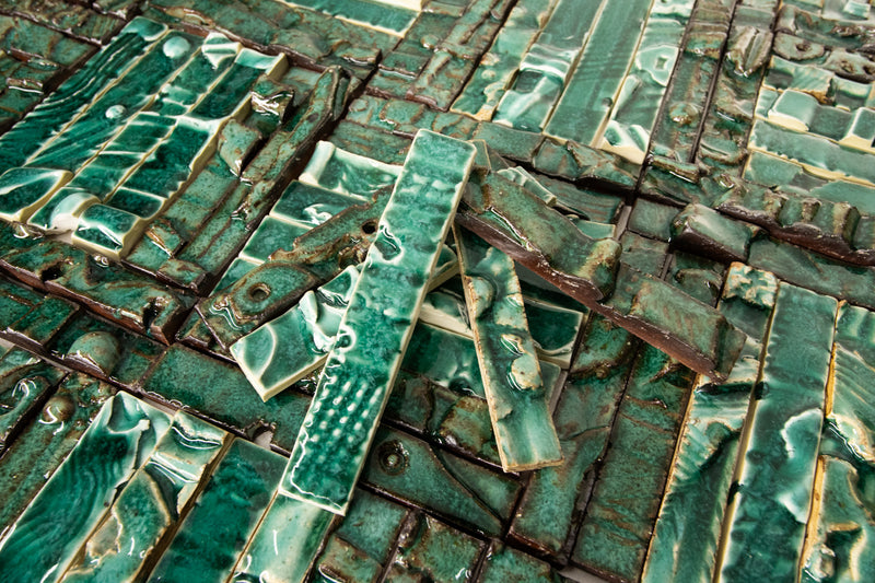 Greens 3D Relief Slender Tiles WPHMER