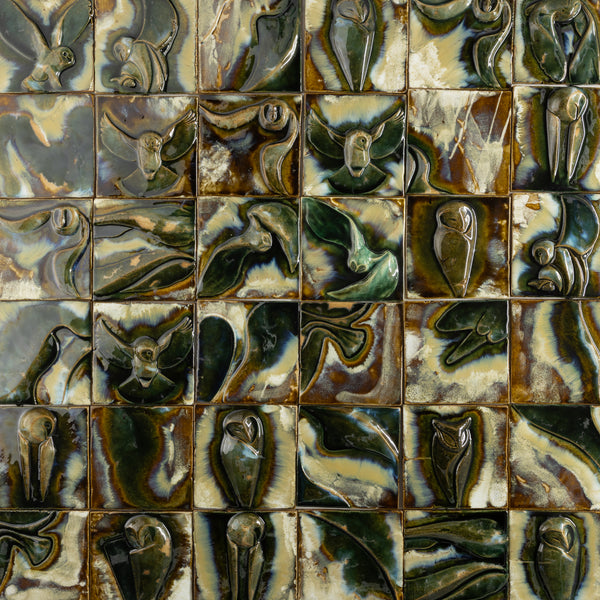 Sculptural Owl Figure Tiles - WVDF7G-WS