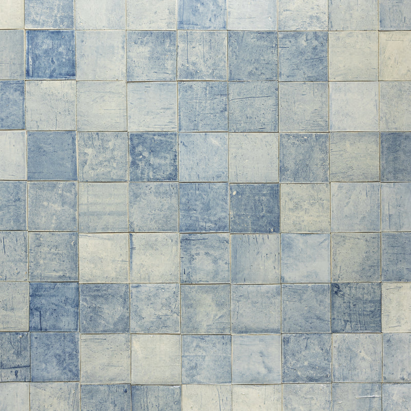 Washed Pale Blue Tiles - WVDQQL-EX