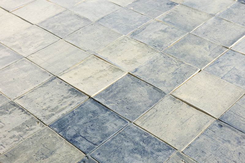 Washed Pale Blue Tiles - WVDQQL-EX