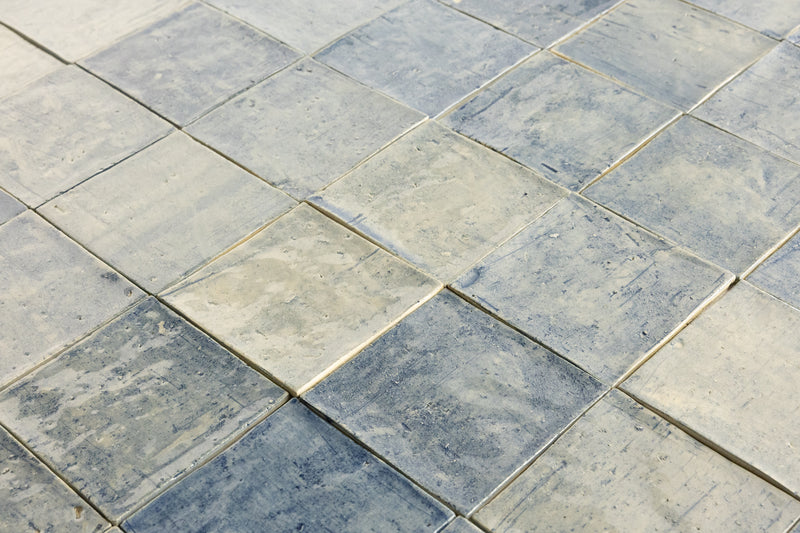 Washed Pale Blue Tiles - WVDQQL-EX