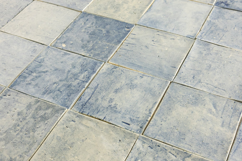 Washed Pale Blue Tiles - WVDQQL-EX
