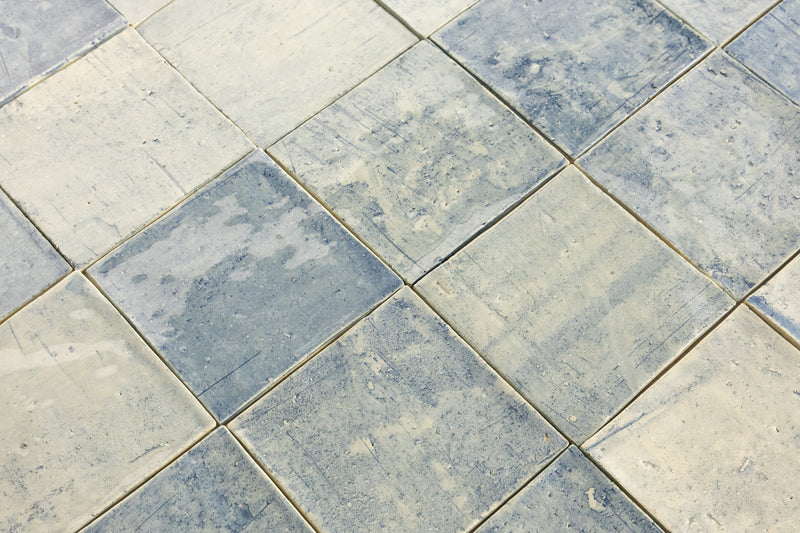 Washed Pale Blue Tiles - WVDQQL-EX