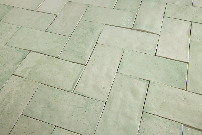 Pale Green Rectangular Tiles  XURUKP-WS_5B