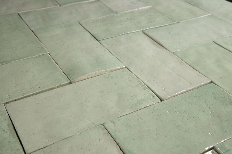 Pale Green Rectangular Tiles  XURUKP-WS_5B