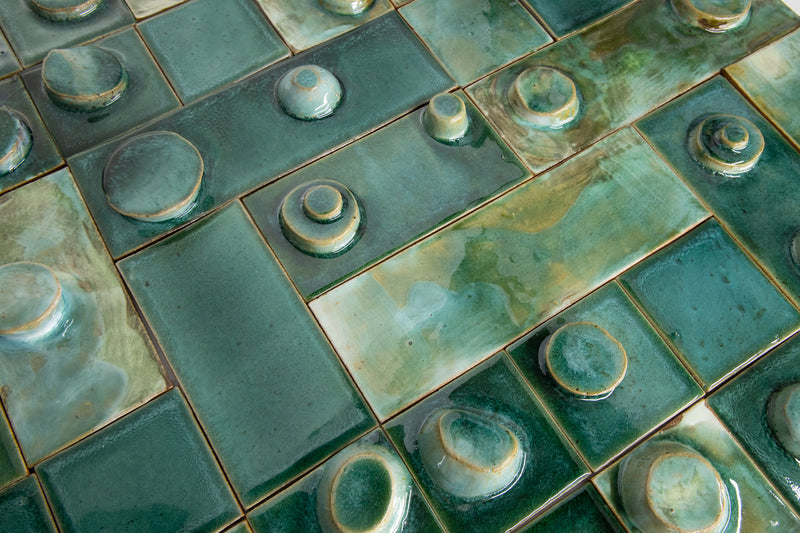 Green Hand- Sculpted 3D Tiles XWYTJW