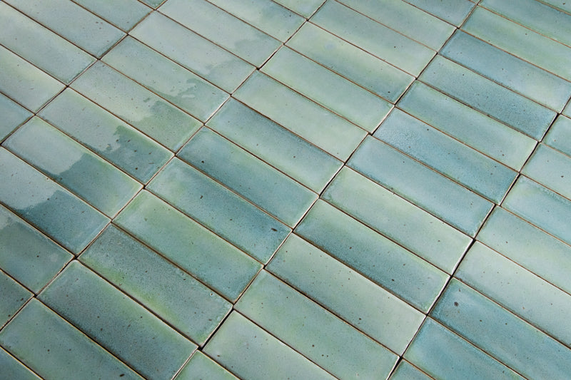 Rectangular Aqua & Blue Tiles XYMDJU