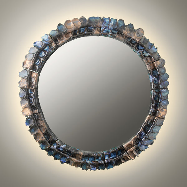 Blue & Bronze Ø1000mm Mirror - YFSUD