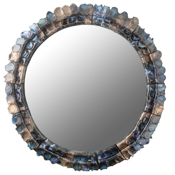 Blue & Bronze Ø1000mm Mirror - YFSUD