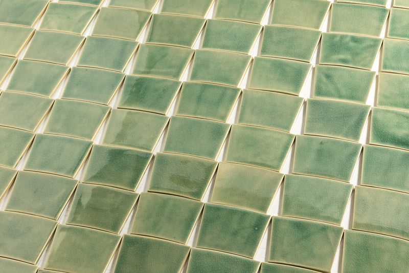 Pale Green Radius Tiles - Z3BG4U-WS