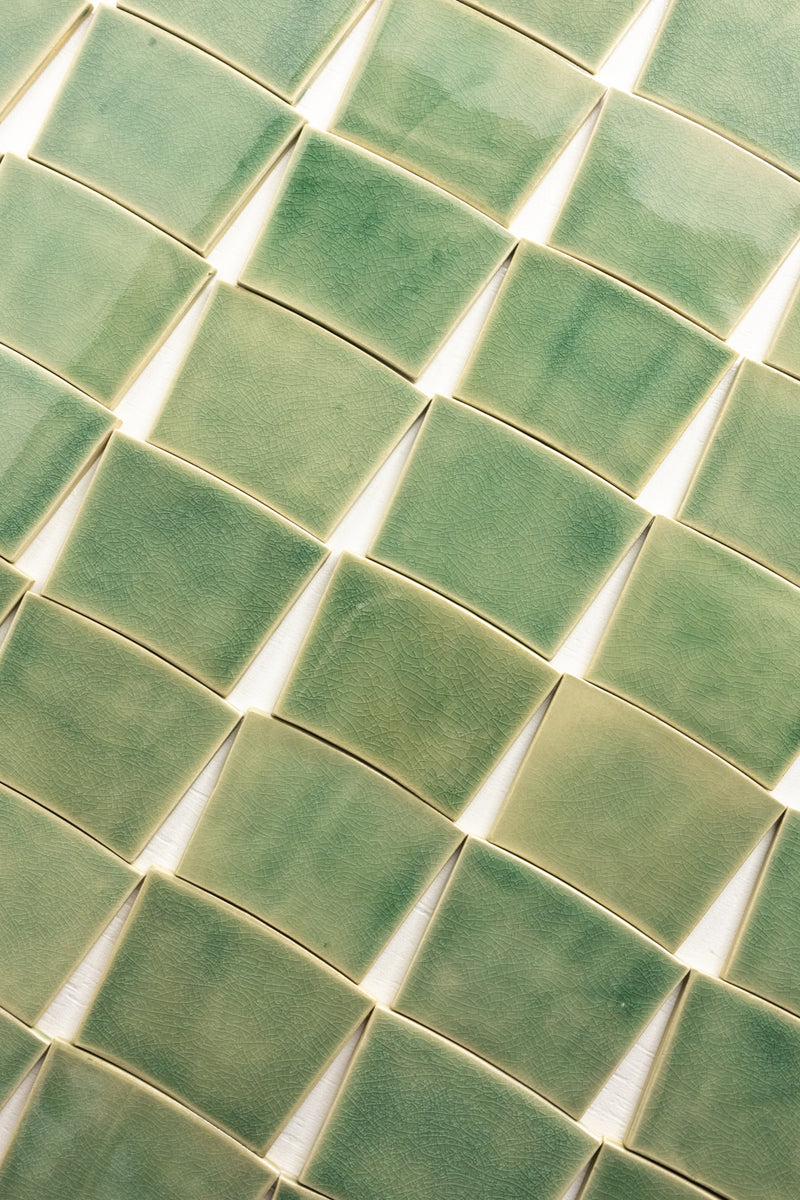 Pale Green Radius Tiles - Z3BG4U-WS