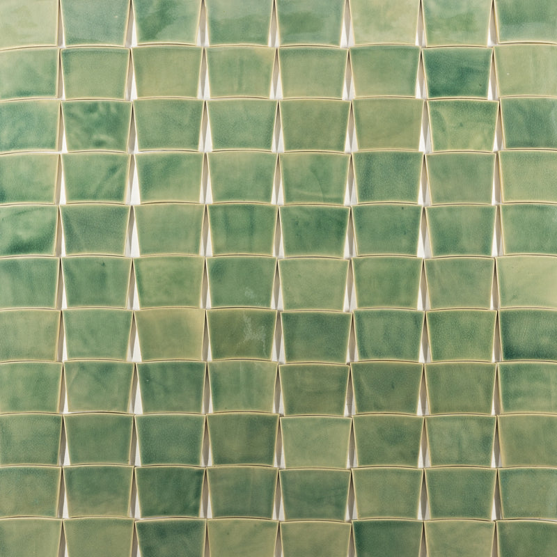Pale Green Radius Tiles - Z3BG4U-WS