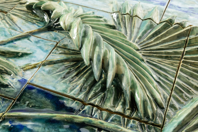 Palm Tree Relief Mural - ZMFGSZ-WS