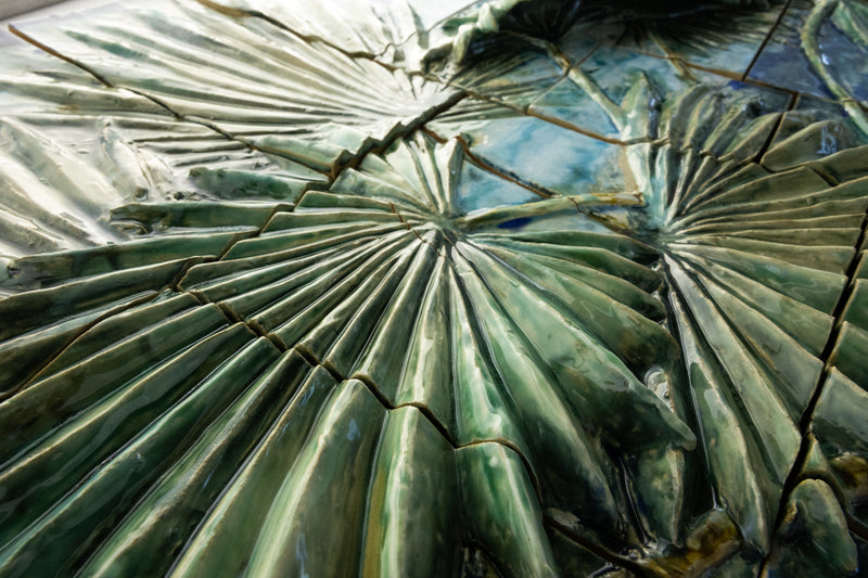 Palm Tree Relief Mural - ZMFGSZ-WS