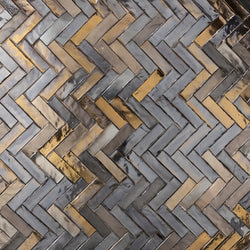 Rectangular Metallic Bronze Blend Tile 2E48HV 7A