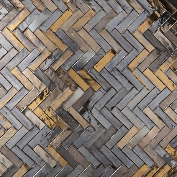 Rectangular Metallic Bronze Blend Tile 2E48HV 7A