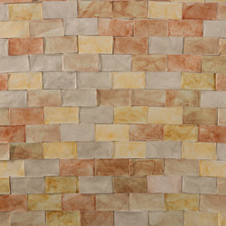 Hand Painted Brown Rectangular Tile 2E9FAM