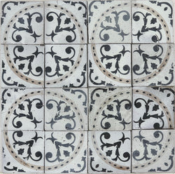 Pattern Matt white glaze Tile 187x187