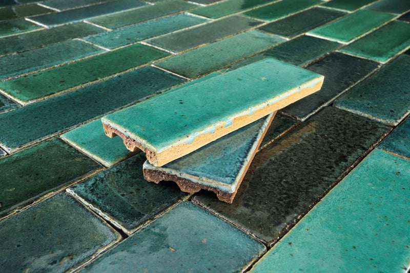 Pascalli Rectangular Tile Aqua Green Glaze 3YU23P-4C
