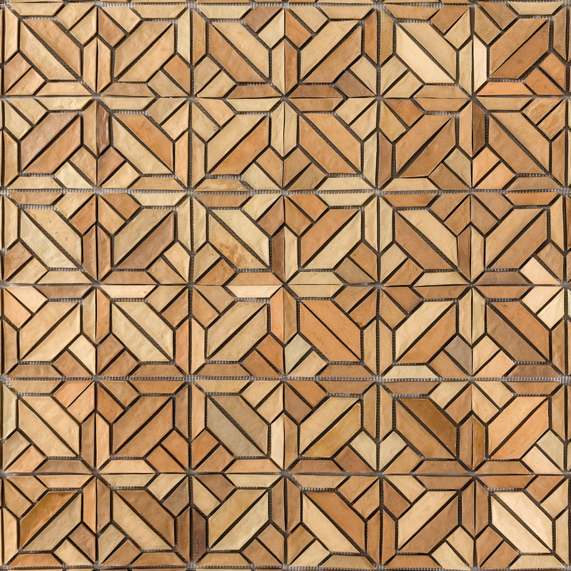 Vitrified Terracotta Tiles Mosaic Pattern 4W43PU