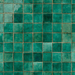 Square Tiles Glassy Green Glaze 5BDM7N 8C
