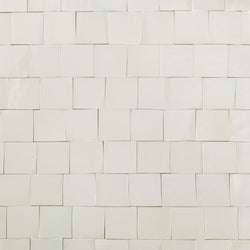 White Glazed Handmade Tile 7D29P3 6B