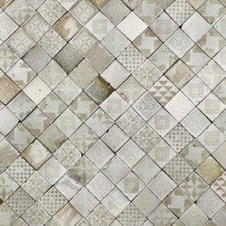 Square Chunky Tile stone beige patterns on matt 7SHSA7 7C