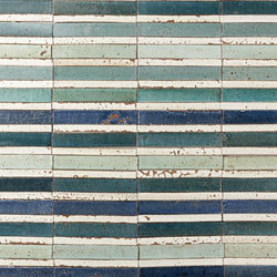 Blend of Slender Aqua, Blue and Green Tiles 927K3E 13C