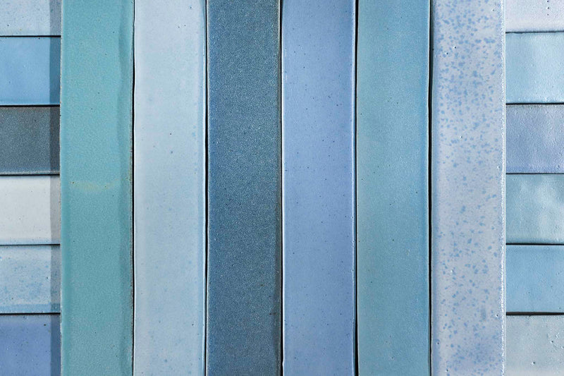 Rectangular Handmade Tile Satin Matt Sky Blue Glazes AUD34 11B