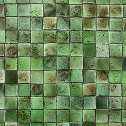 Chunky square tile glassy green AUSQF 1A