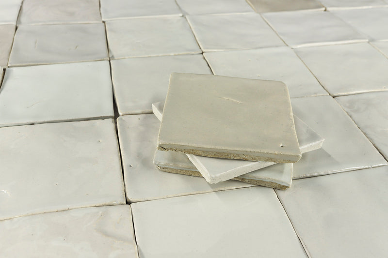 Linen Ecru to Cream Glazed Tile