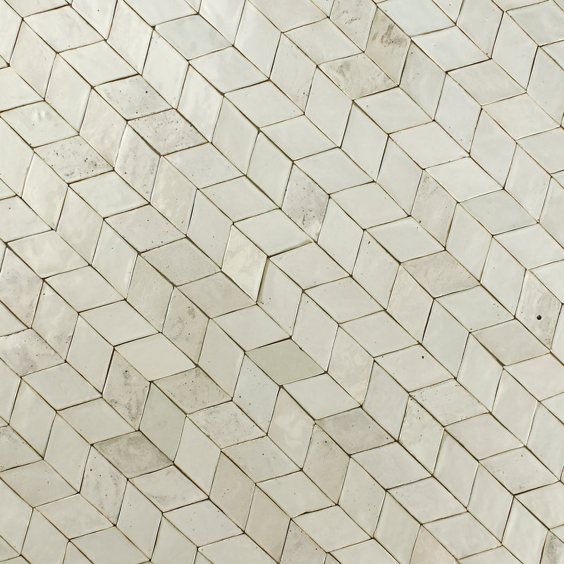 Marbled Diamond Tile Linen Whites CSOSX 4C