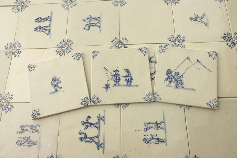 Hand Painted Delft Tiles DMYMQ8 6B