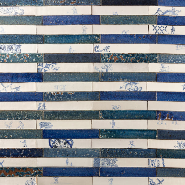 Blend of Rectangular Slender Delft and Blue Tiles 4XLHSR 7B