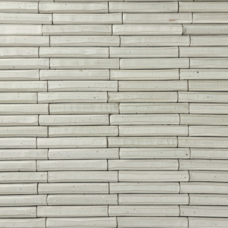 Fluted Faceted Top Tile Beige White FBFY9 21 C
