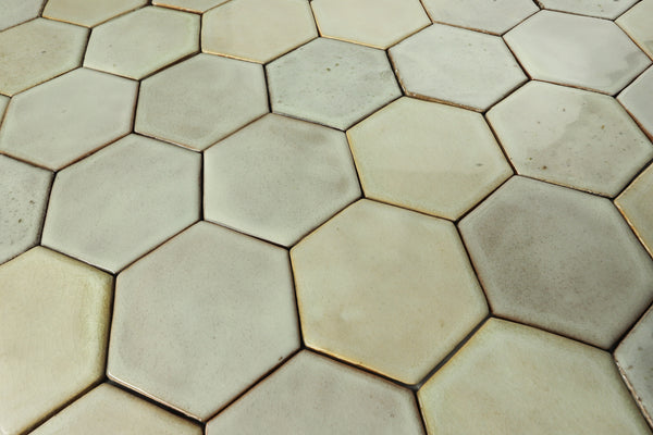 Hexagon Tile Gloss Ivory Glaze FDEY6C 1D