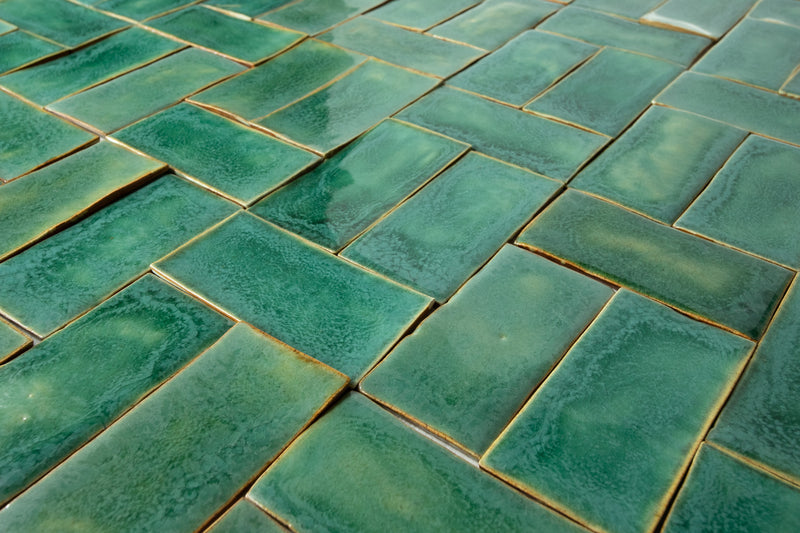 Rectangular Tile Green Glaze G2QGKC 4B