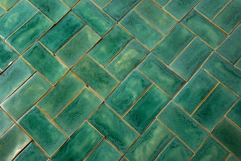 Rectangular Tile Green Glaze G2QGKC 4B