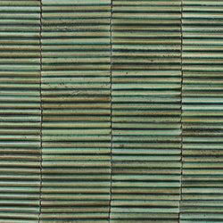 Rectangular 3D W Tile Glassy Green GEHENF 13B