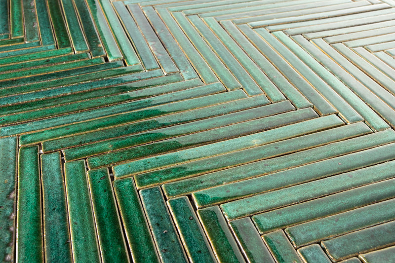 Rectangular Green Slender Tiles YSWW3M