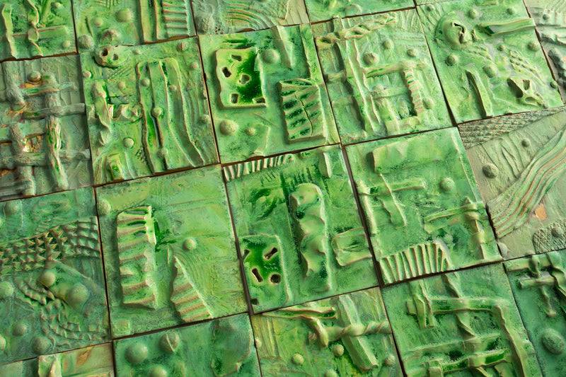Relief Tile Bright Green Glaze PAEWPD