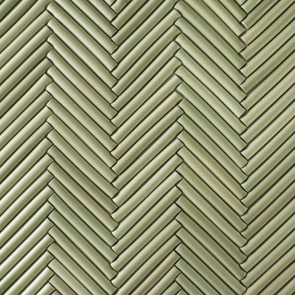 Fluted Gloss Pale Green Tiles K2ZWFP 1C