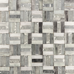 Rectangular Klompie Tile White & Grey on Matt Tile N2Y8AE 6B