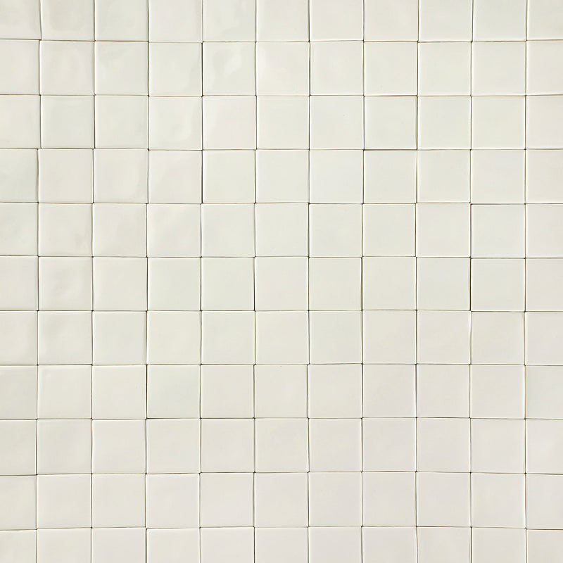 Square Tile Warm White Glazes NAYZH8 6B