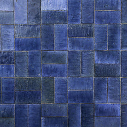 Blue glazed Rectangular Tile NLZ76V_9B