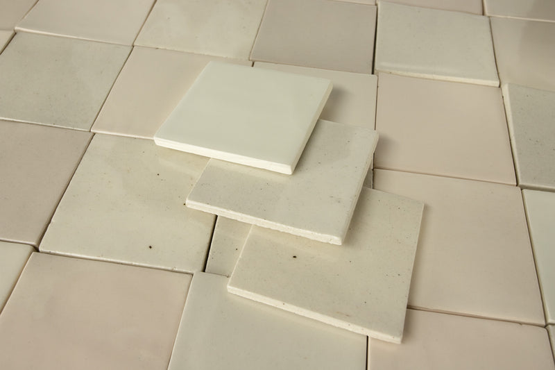 Square Tile Glassy Cream Glaze PYM7X6 10B