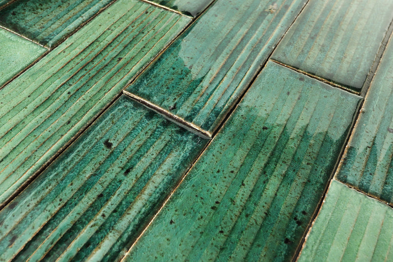 Rectangular Tile Green Tint QZITNZ